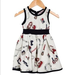 Monnalisa Girls Quilted Sleeveless Dress